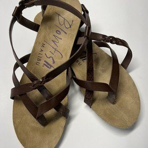 Blowfish Brown Strappy Sandals